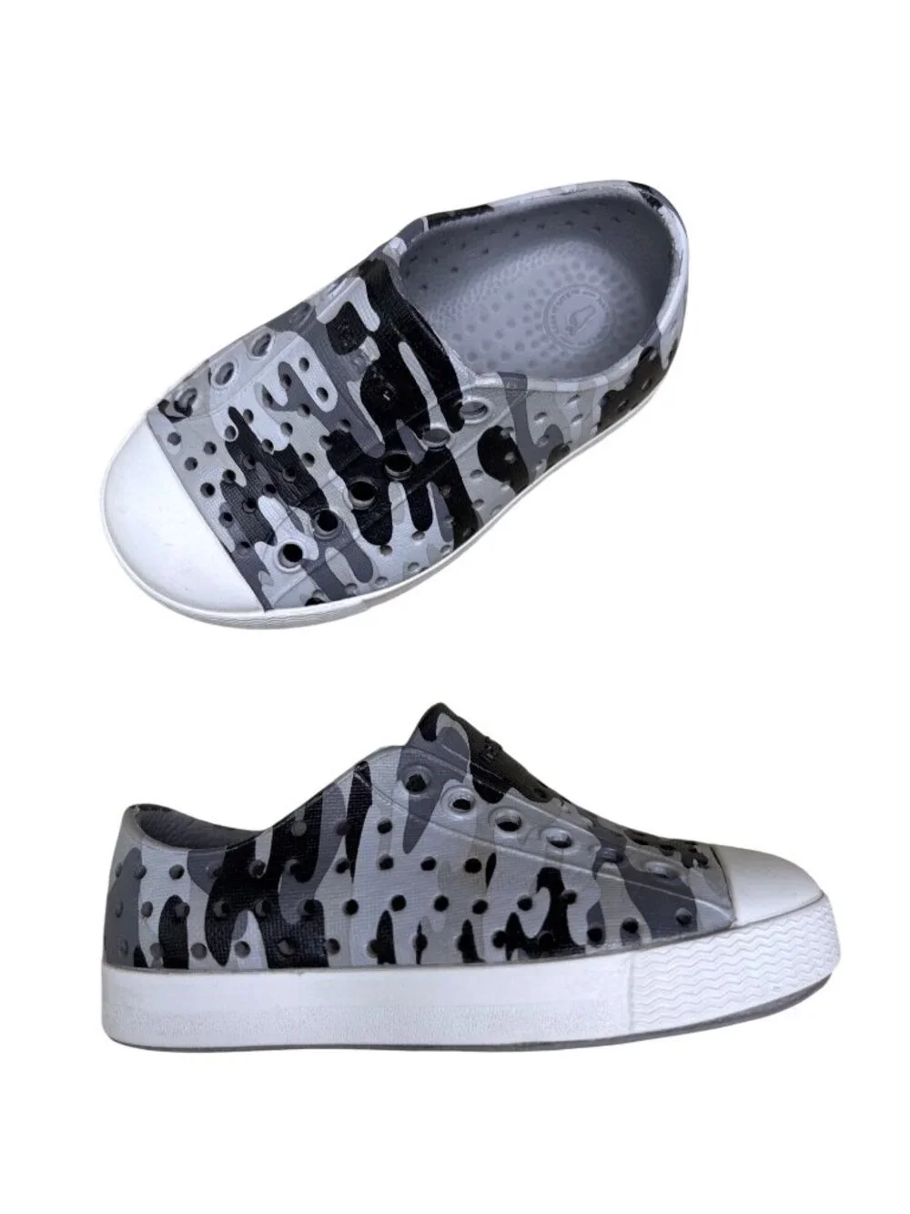 C5 Native Jefferson Black Camo Unisex Child Shoes Sneakers